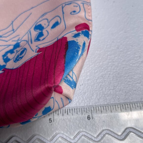 Estee Lauder | Vintage Silk Bag | Red White Blue Glamour Girl Model | 5 for $15! - Picture 5 of 5